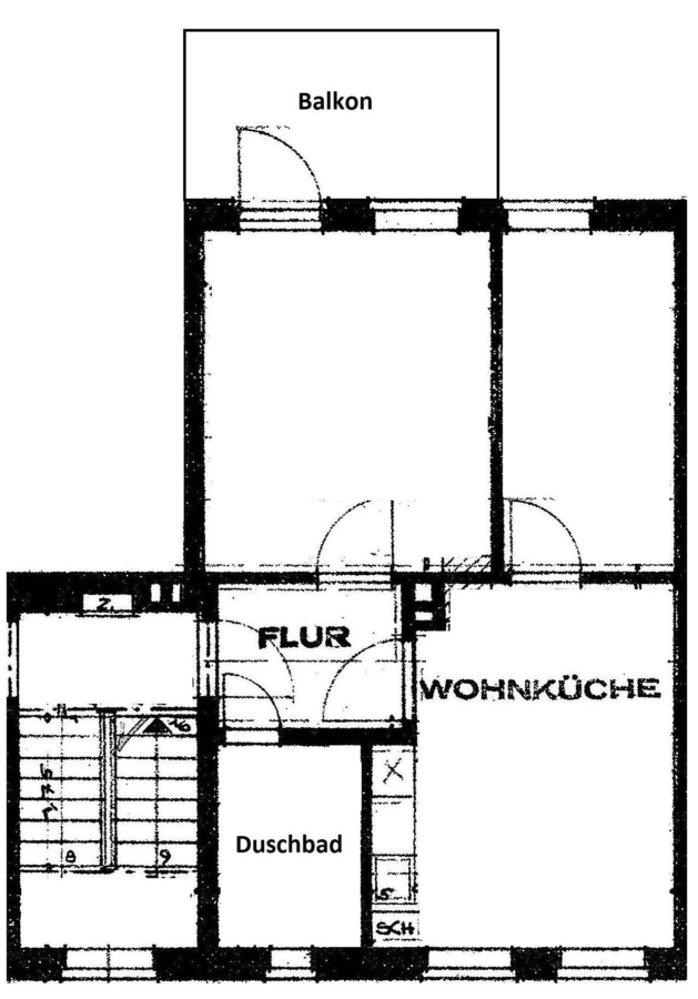 2. OG rechts saniert - Kapitalanlage - Mehrfamilienhaus mit 14 Wohnungen - Courtagefrei