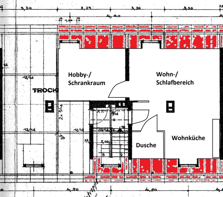 Grundrisse Weddestraße 49 - DG - Kapitalanlage - Mehrfamilienhaus mit 14 Wohnungen - Courtagefrei