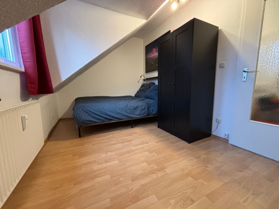 Schlafzimmer - 2-Zimmer-Wohnung in der Nähe des Eilbekkanals